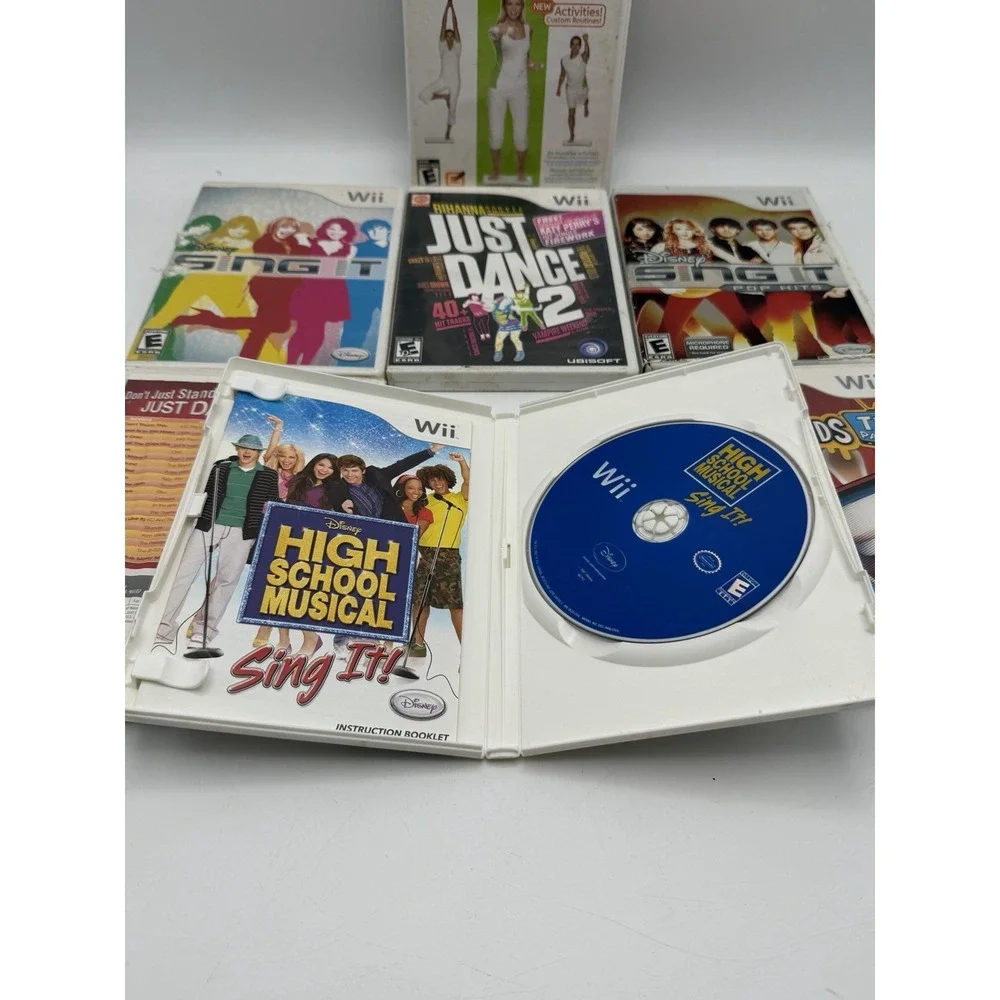 Nintendo Wii Game Lot of 7 Just Dance Wii Fit Plus Sing It Untested AS IS